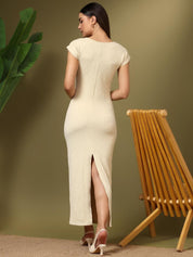 Kotty Women Short Sleeves Bodycon Dress