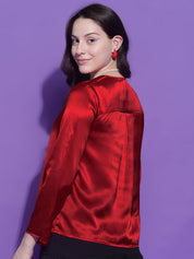 Kotty Women Solid V-Neck Top