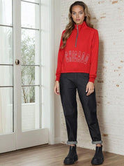 Kotty Women Full Sleeve Printed Sweatshirt