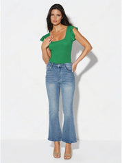 Kotty Women Solid Scoop Neck Top