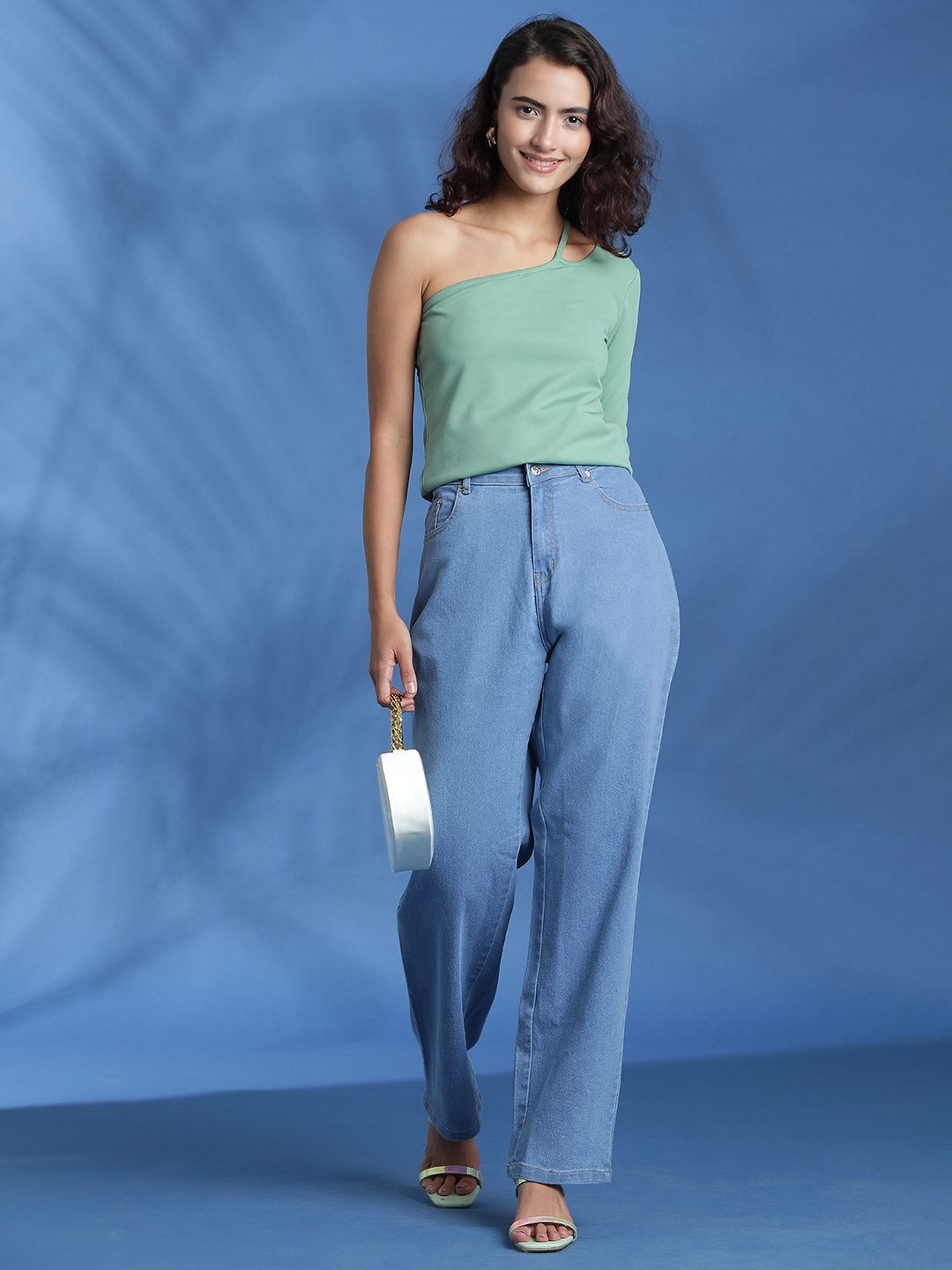 Kotty Women Solid One Shoulder Top