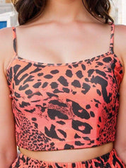 Kotty Printed Crop Top With Shorts