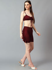 Kotty Women Shoulder Straps Co-Ords Set