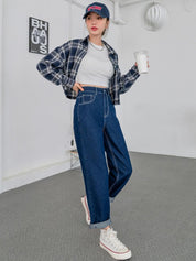 Kotty Women High-Rise Straight Fit Stretchable Jeans