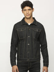 Kotty Men Insulator Denim Jacket with Patchwork