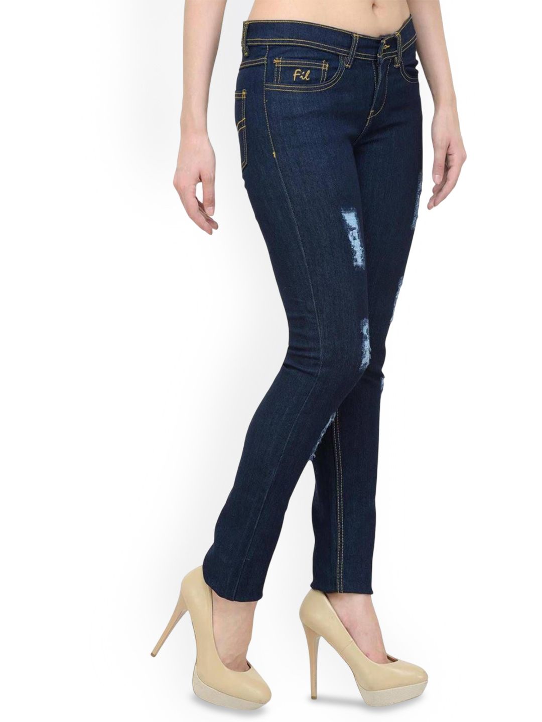 Kotty Women Skinny Fit Mid-Rise Stretchable Jeans