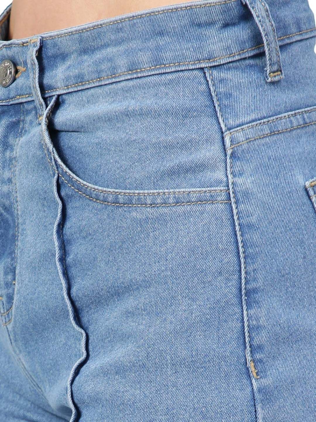 Kotty Women Straight Fit High-Rise Stretchable Jeans