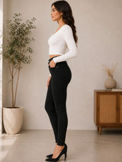 Kotty Women Grey Jean High-Rise Highly Distressed Stretchable Jeans