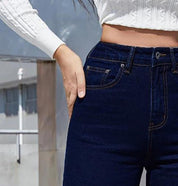 Kotty Women Jean Straight Fit High-Rise Highly Distressed Stretchable Jeans