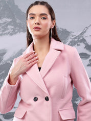 Kotty Notched Lapel Double-Breasted Overcoat