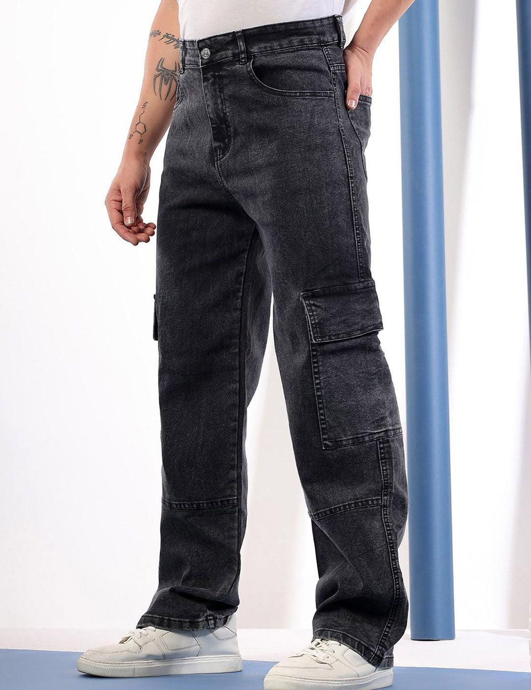 Kotty Men Comfort Regular Fit Mid-Rise Stretchable Jeans