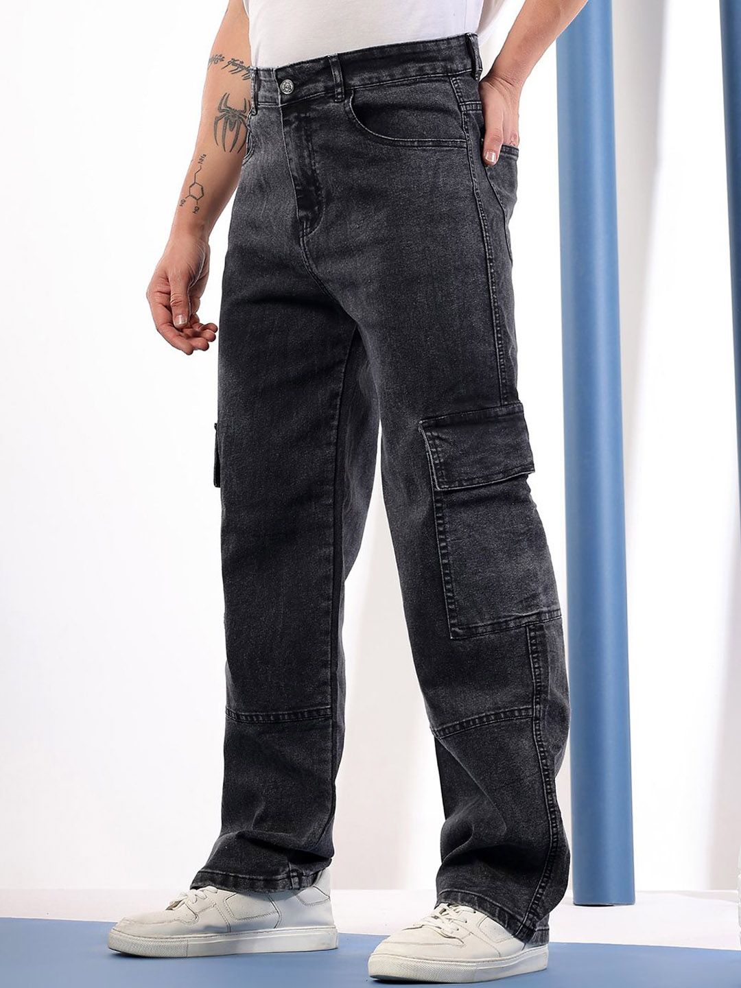 Kotty Men Comfort Regular Fit Mid-Rise Stretchable Jeans
