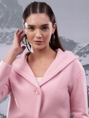 Kotty Women Shawl Collar Hooded Overcoat