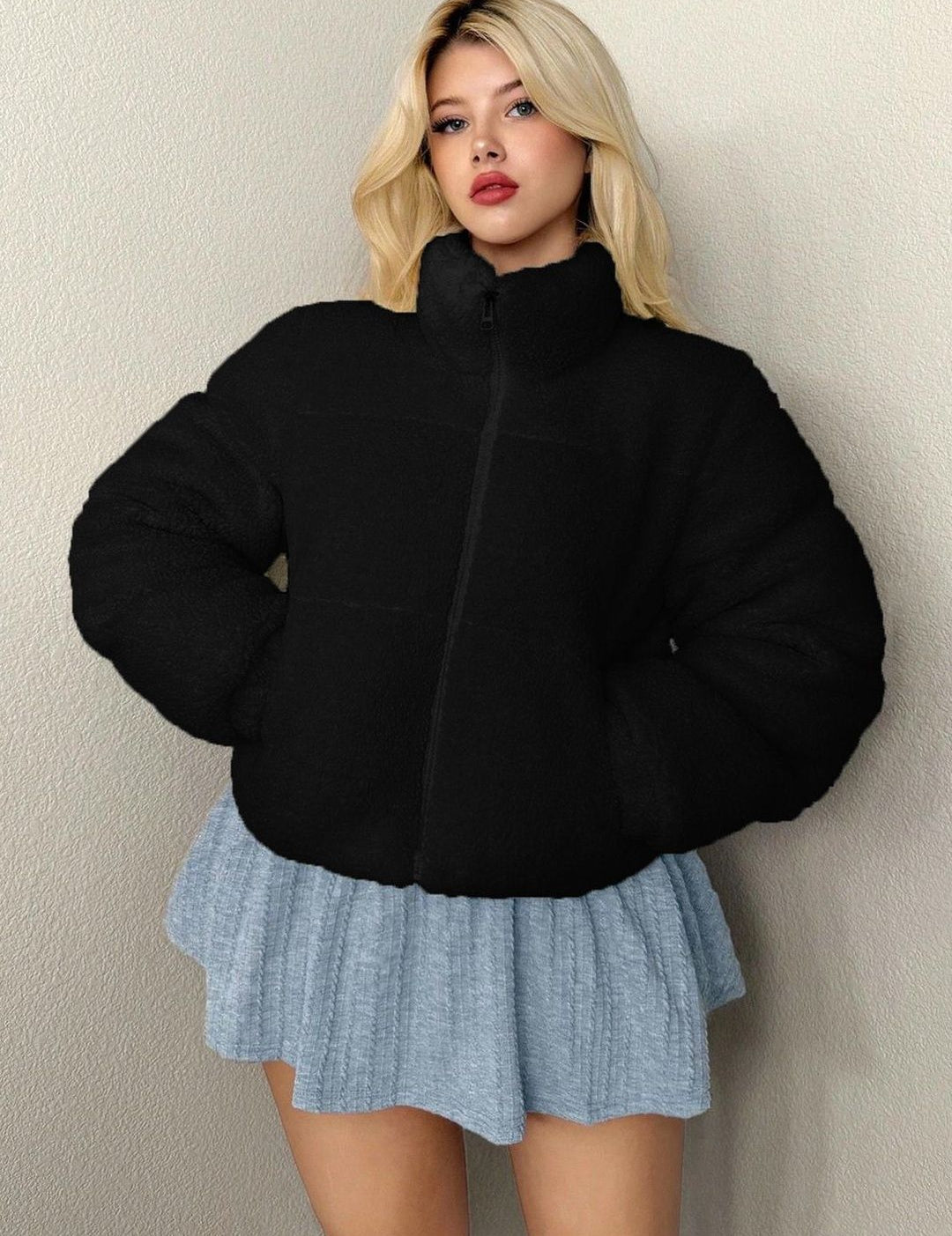 Kotty Women Woollen Open Front Jacket