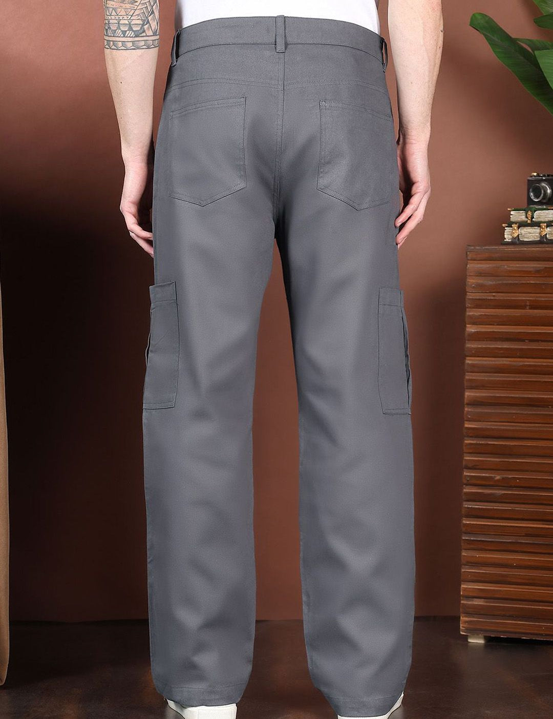Kotty Men Relaxed Easy Wash Cargos Trousers