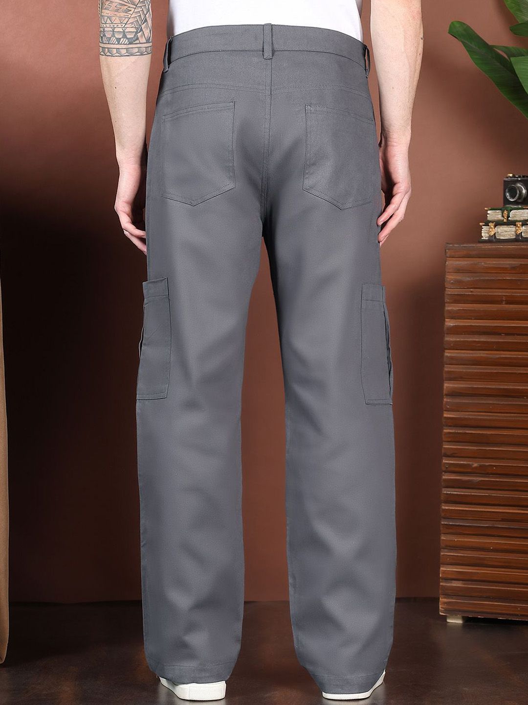 Kotty Men Relaxed Easy Wash Cargos Trousers