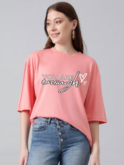 Kotty Women Typography Printed T-shirt