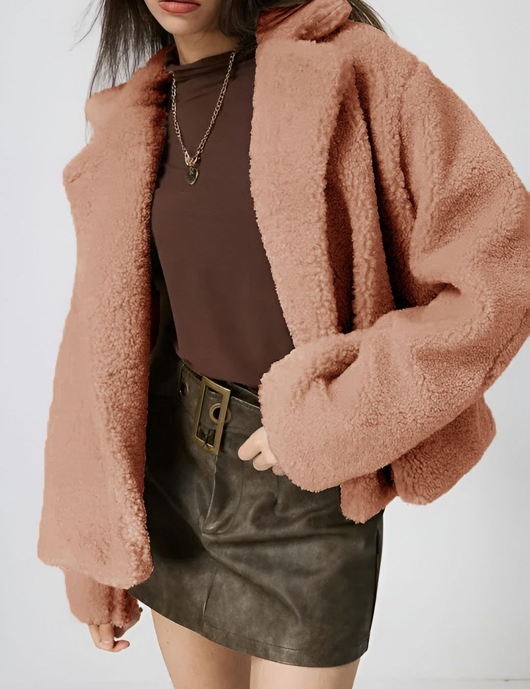 Kotty Lightweight Open Front Lapel Collar Jacket