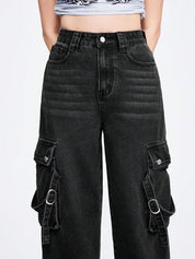 Kotty Women Jean Wide Leg High-Rise Stretchable Jeans