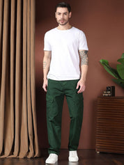 Kotty Men Relaxed Easy Wash Cargos Trousers