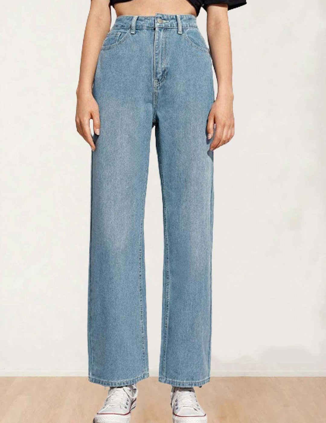 Kotty Women Straight Fit High-Rise Stretchable Jeans