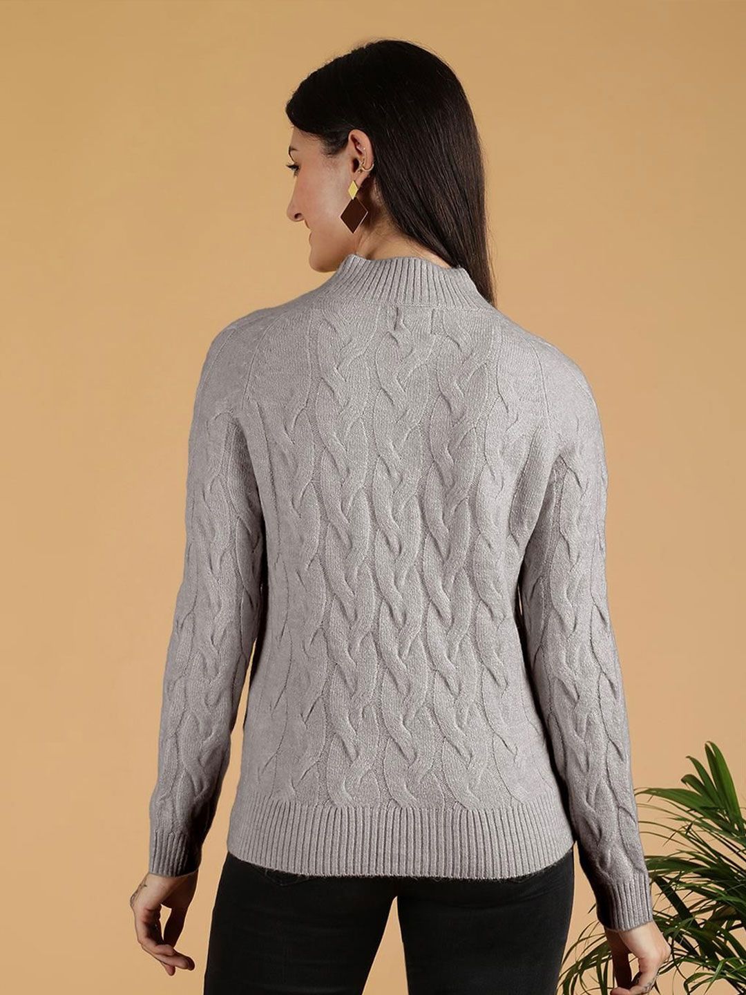 Kotty Women Cable Knit Pullover Sweater