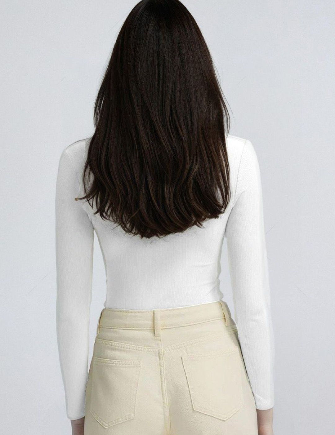 Kotty White and Black Scoop Neck T-Shirt with Trouser