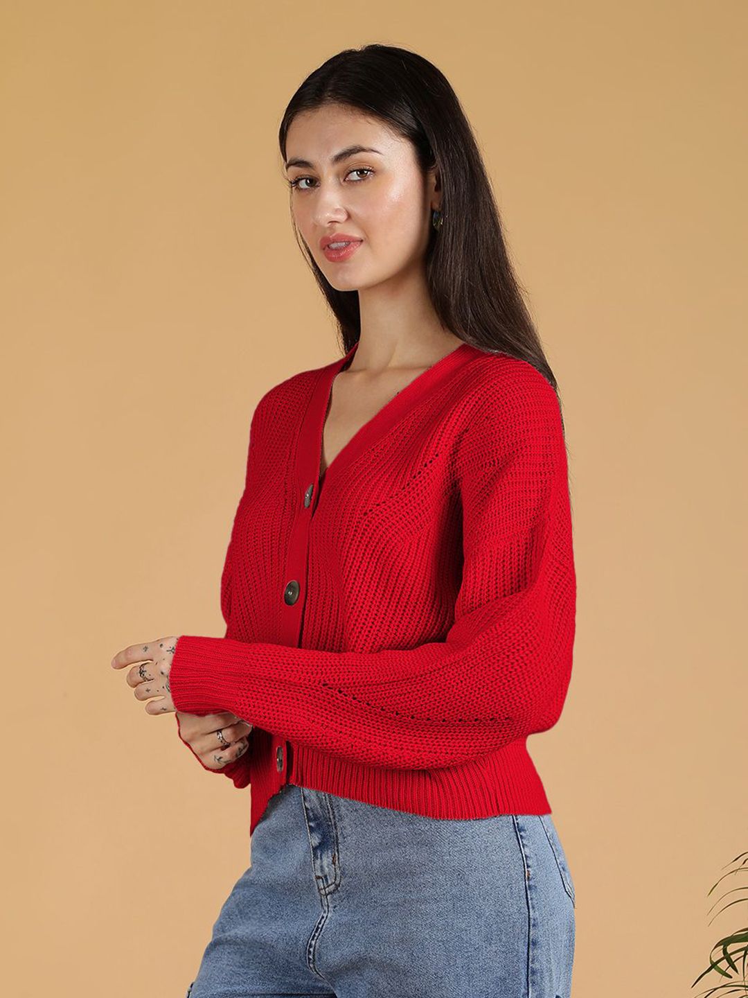 Kotty Women V-Neck Cardigan