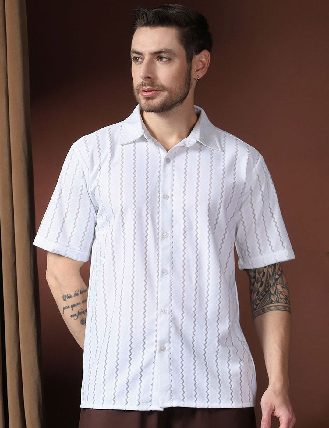 Kotty Men Classic Opaque Casual Shirt