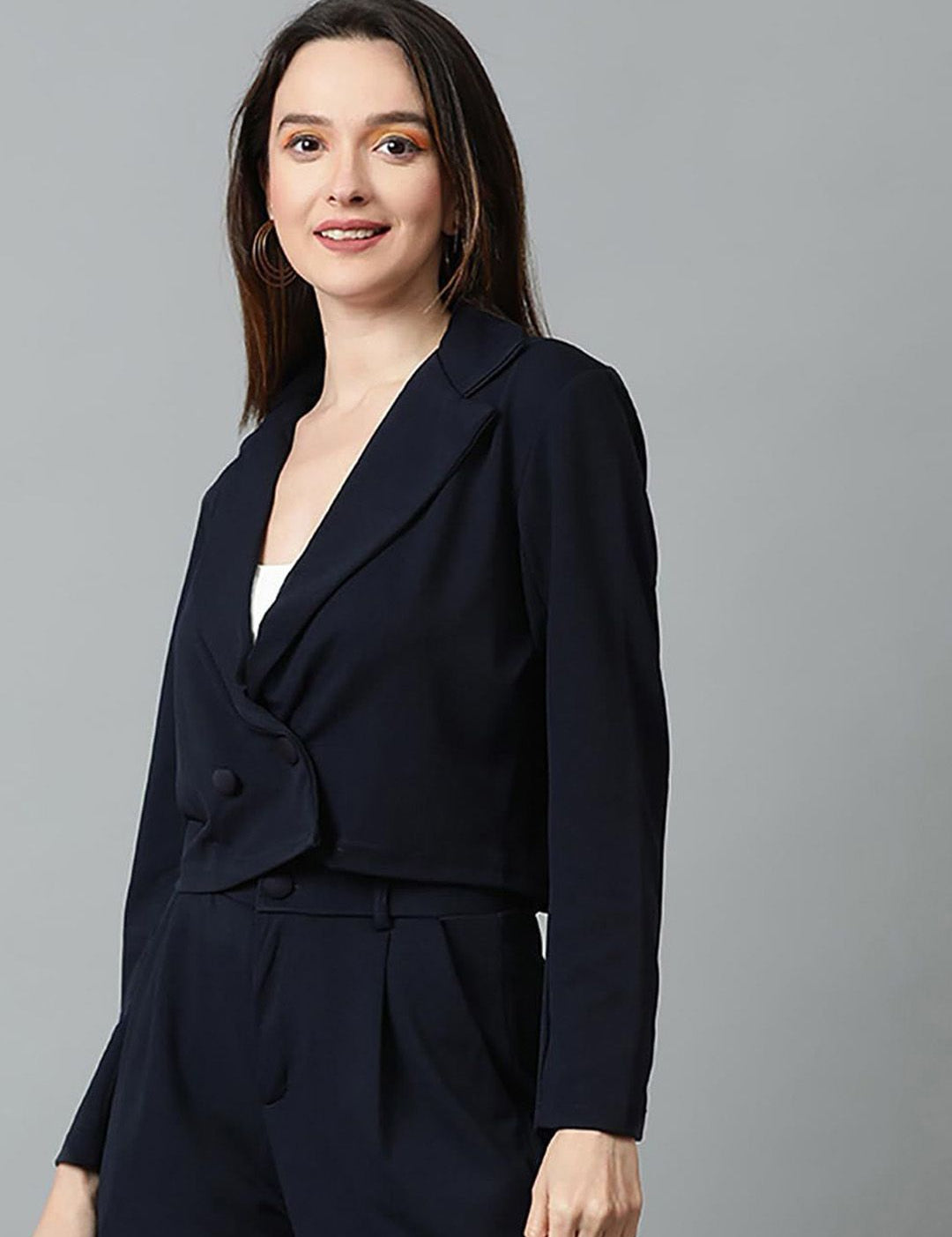 Kotty Double-Breasted Crop Blazer