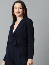 Kotty Double-Breasted Crop Blazer