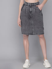 Kotty Denim Straight Skirt
