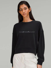 Kotty Women Typogrphic Printed Full Sleeve Sweatshirt