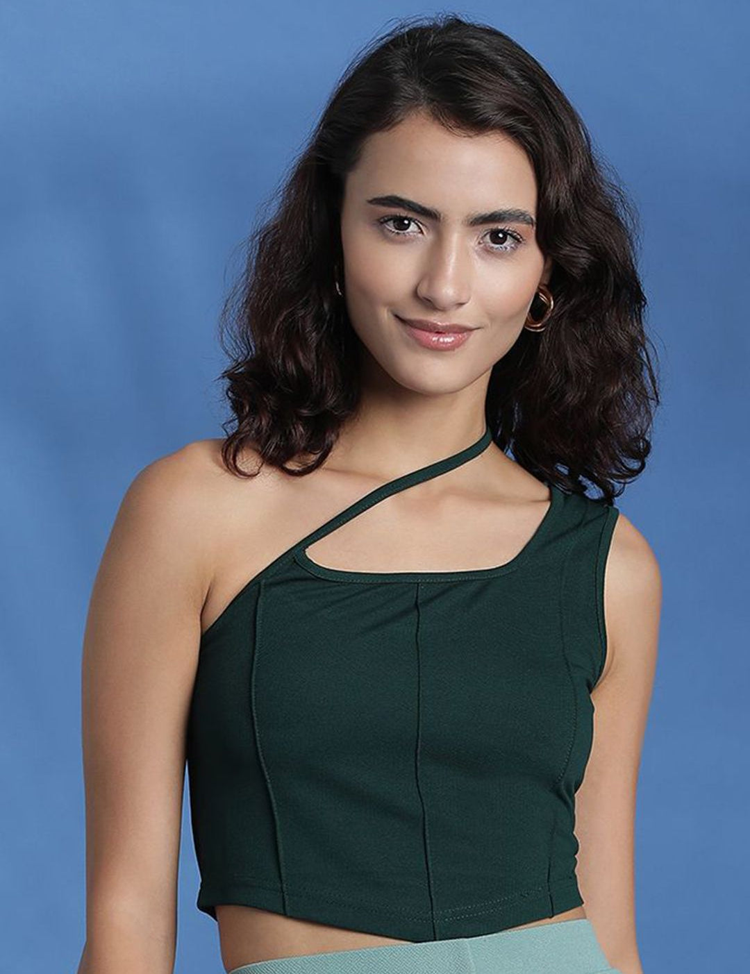 Kotty Women Solid One Shoulder Top