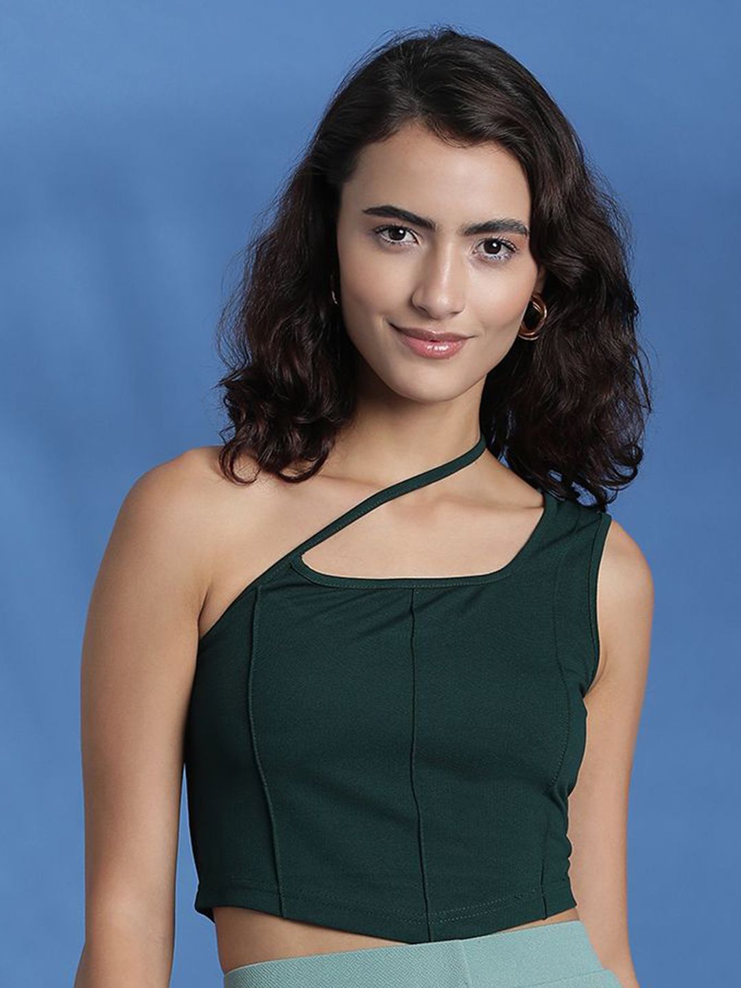 Kotty Women Solid One Shoulder Top