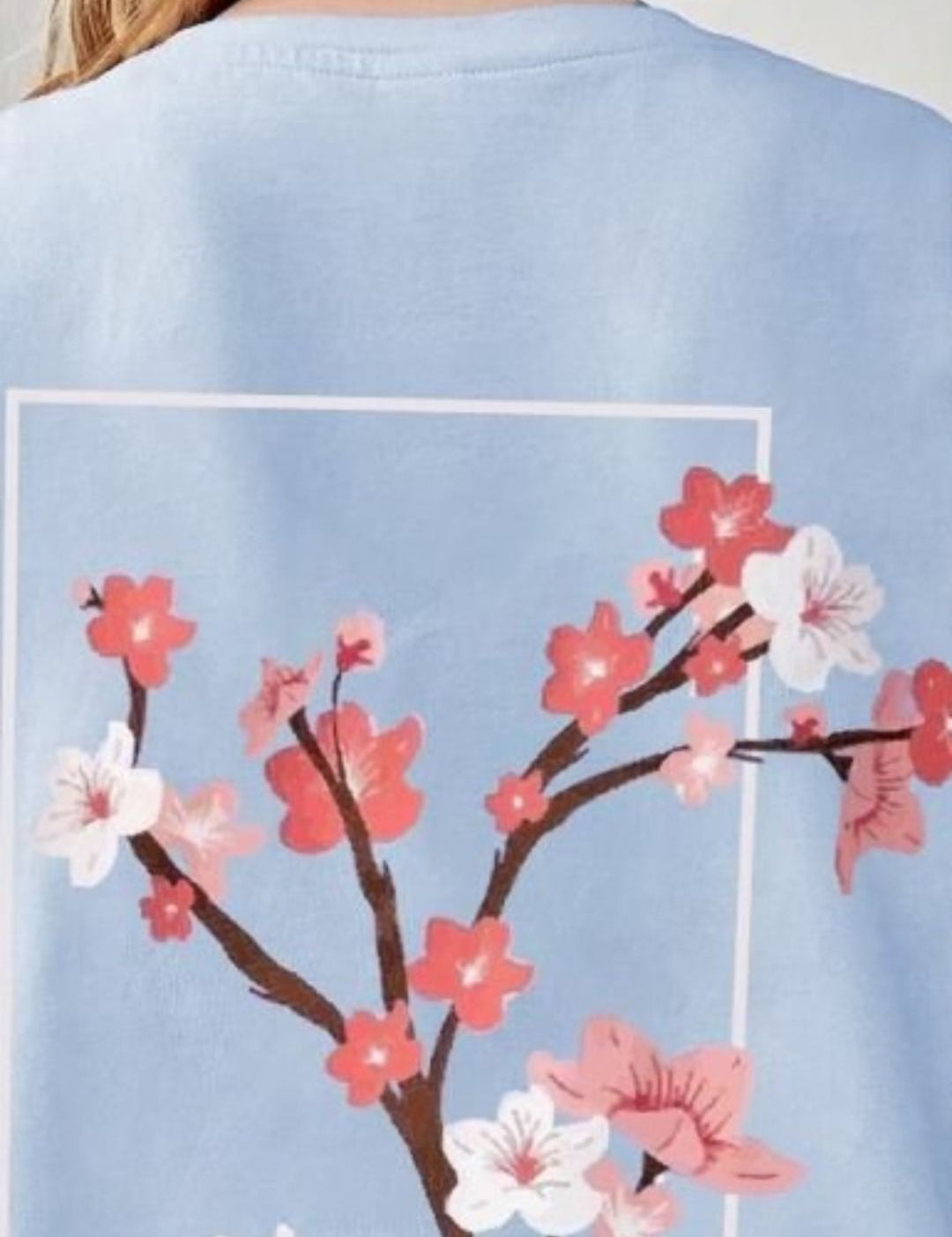 Kotty Girls Graphic Printed Round Neck Cotton Oversized T-shirt