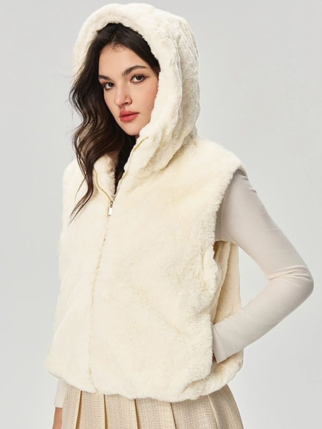 Kotty Women Hooded Open Front Jacket