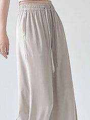 Kotty Women  Wide-Leg High-Rise Side Slits Trouser