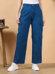 Kotty Women Straight Fit High-Rise Stretchable Jeans