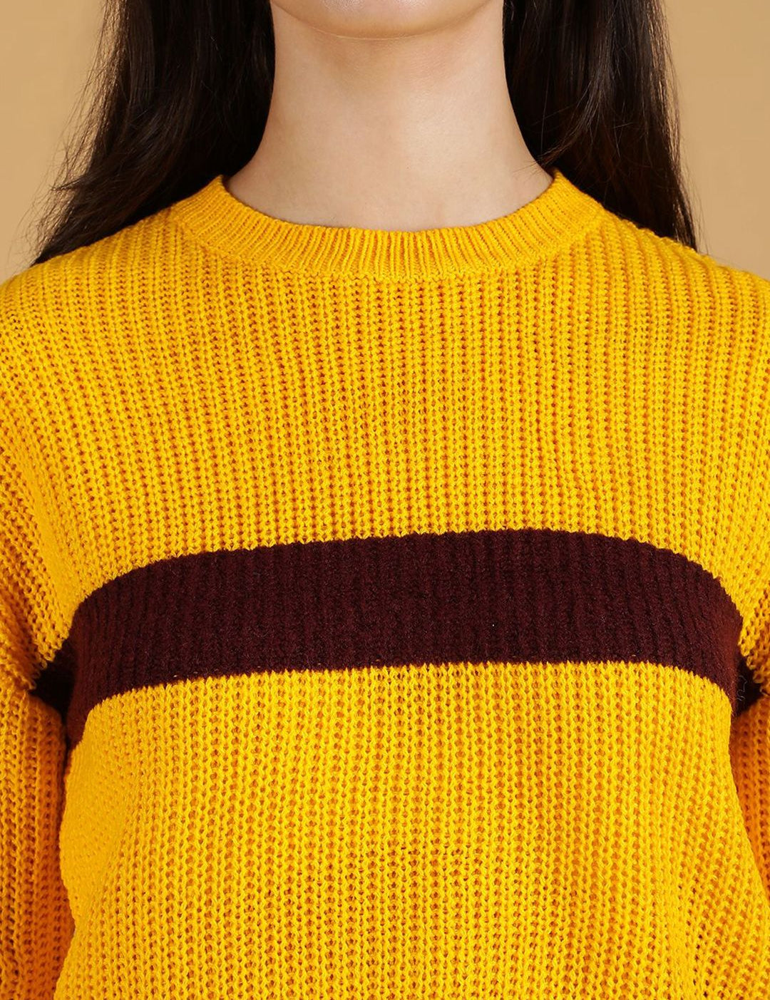 Kotty Women Colourblocked Pullover Cotton Sweaters