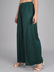 Kotty Women Relaxed Mid-Rise Wide Leg Trousers