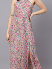 Kotty Women Graphic Printed A-Line Maxi Dress
