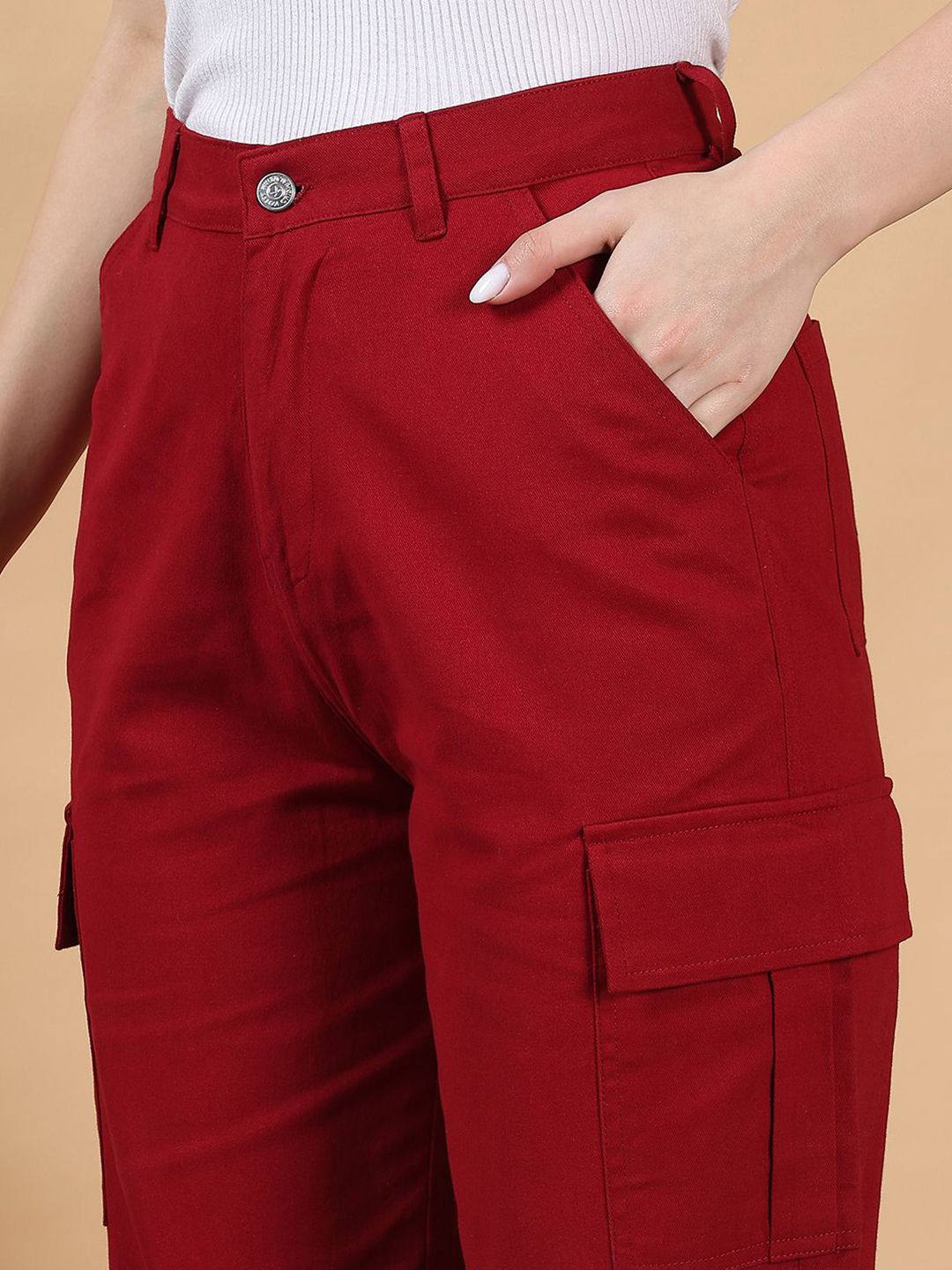 Kotty Women Straight Fit High-Rise Stretchable Jeans