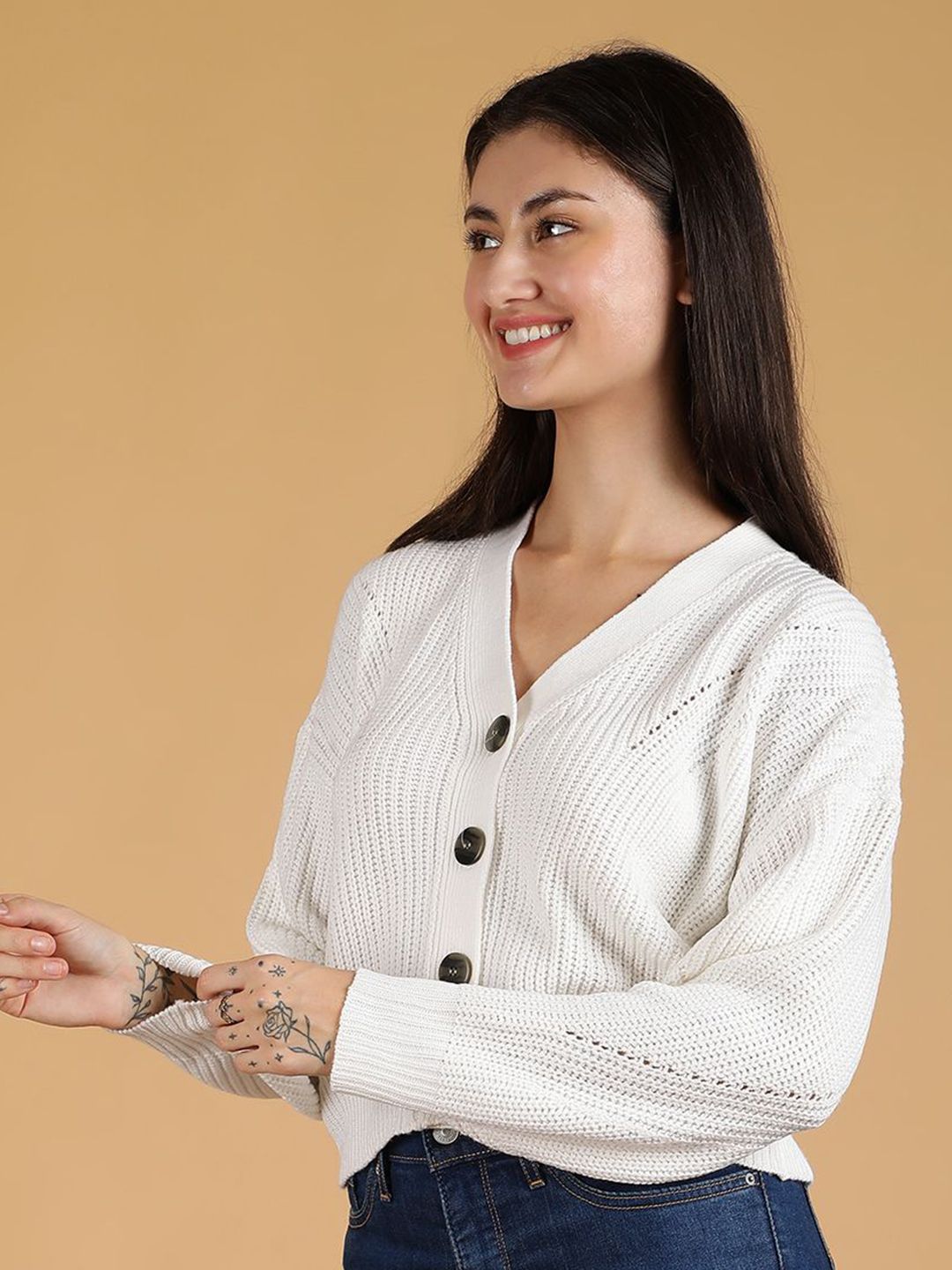 Kotty Women Crop Cardigan