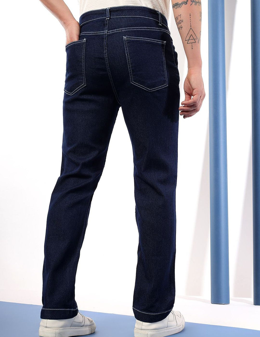 Kotty Men Comfort Regular Fit Mid-Rise Stretchable Jeans