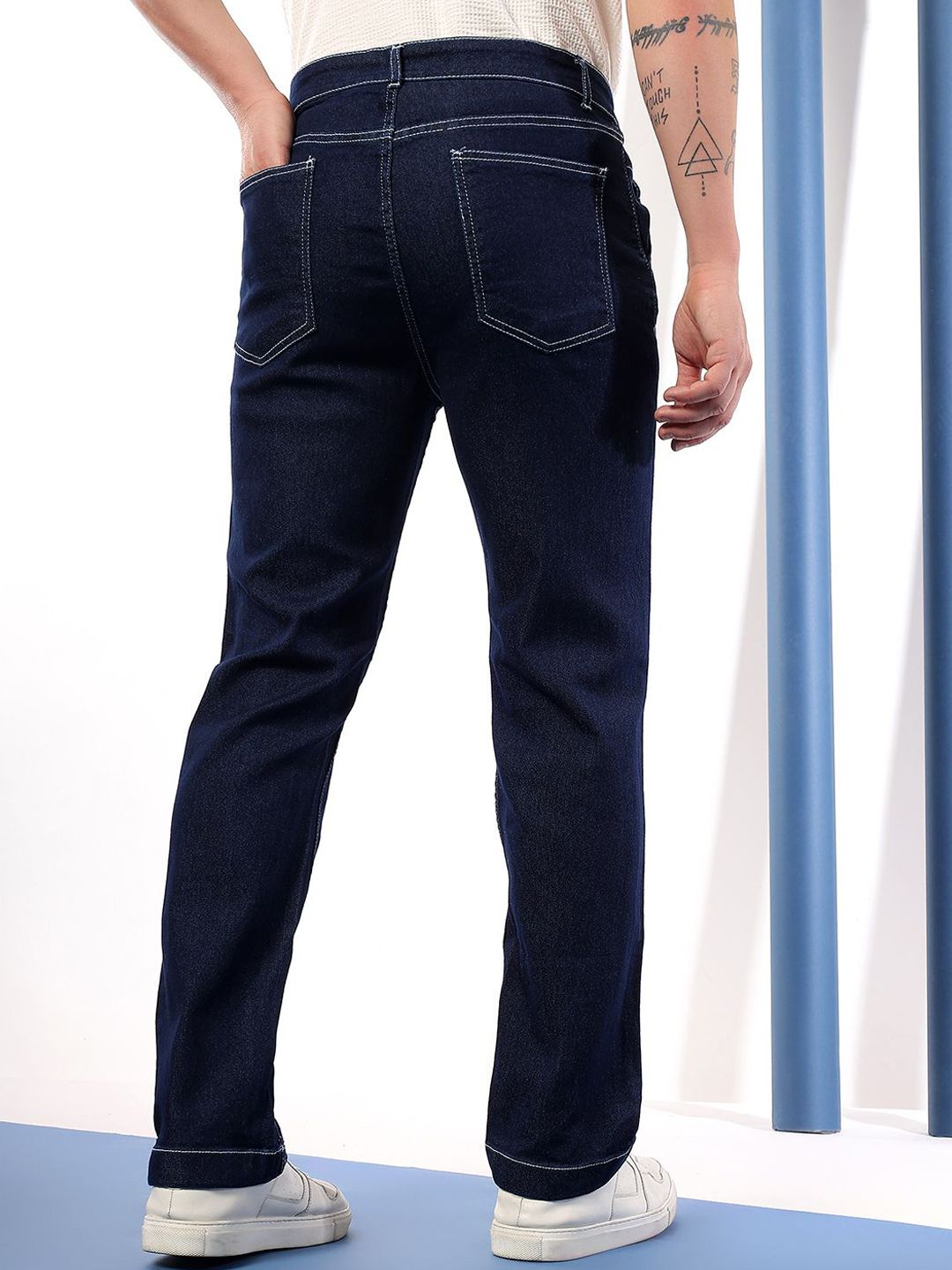 Kotty Men Comfort Regular Fit Mid-Rise Stretchable Jeans