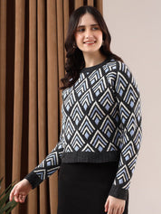 Kotty Women Printed Crop Pullover