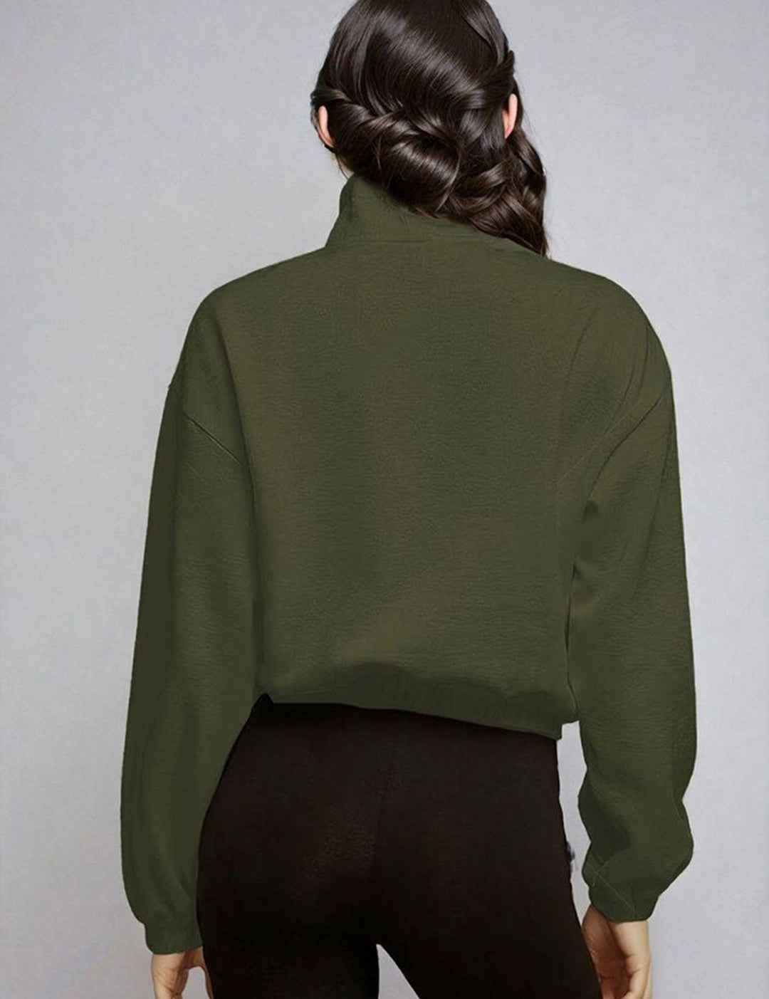 Kotty Women Shirt Collar Sweatshirt