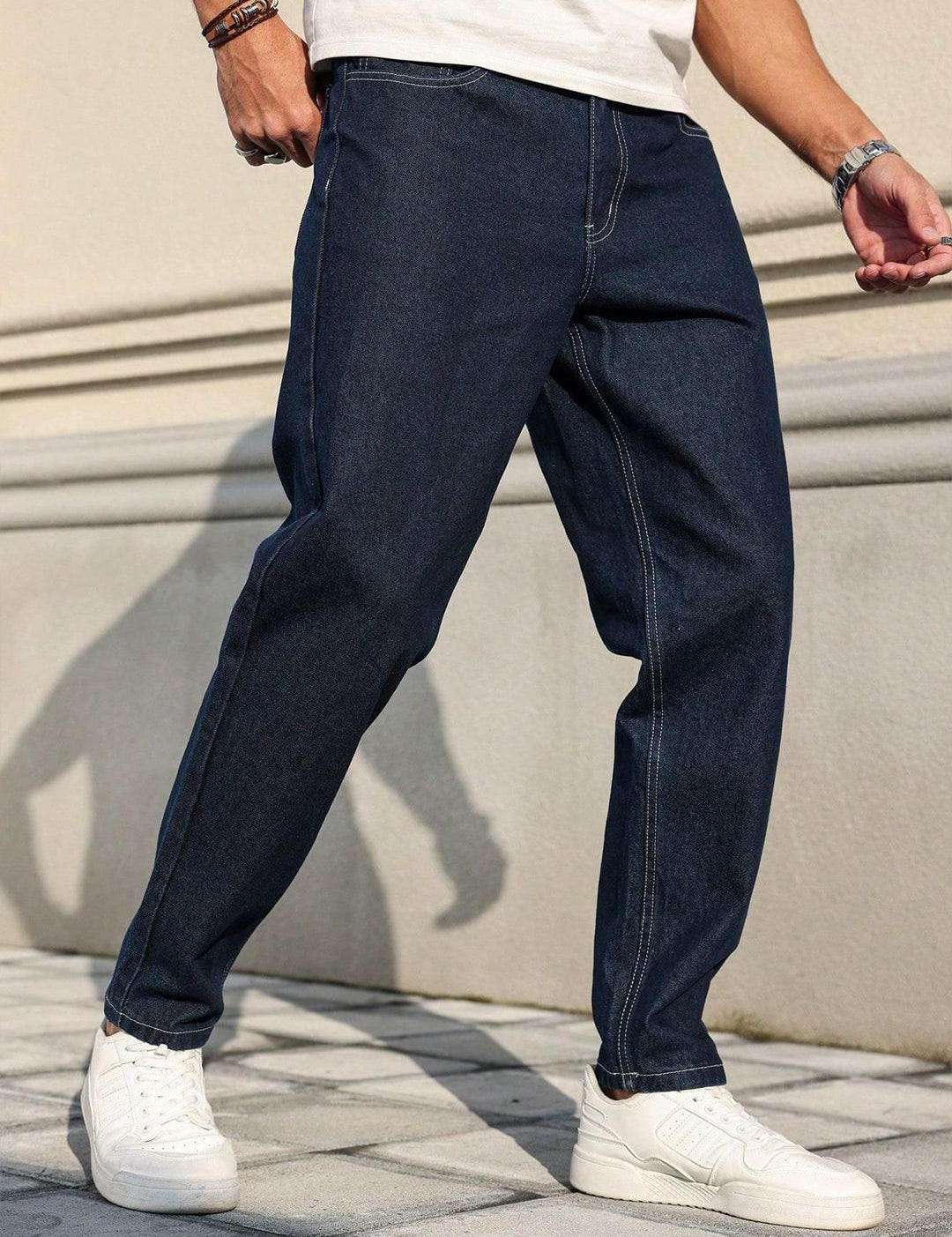 Kotty Men Straight Fit Low-Rise Stretchable Jeans