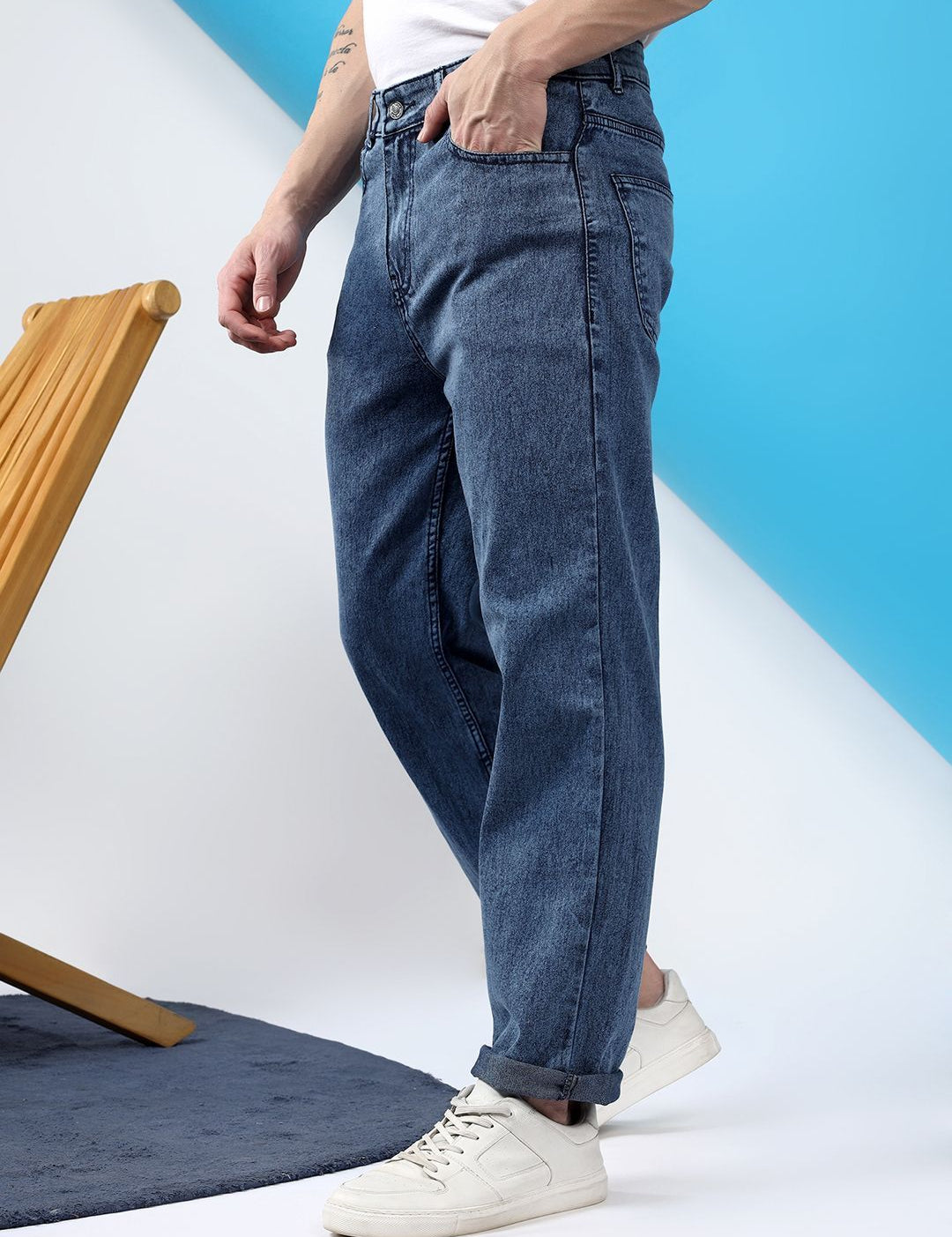 Kotty Men Slim Fit Low-Rise Stretchable Jeans